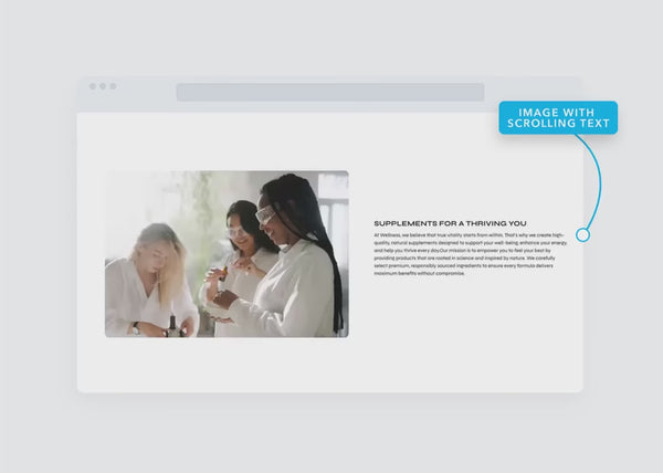 Image with Scrolling Text