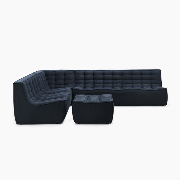 Footstool N701 Graphite Fabric